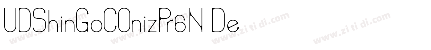 UDShinGoCOnizPr6N De字体转换